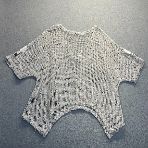 1X Gypsy‎ Boho Hippie Open Front Open Weave Jacket from Mirror Image Women's - Picture 6 of 11